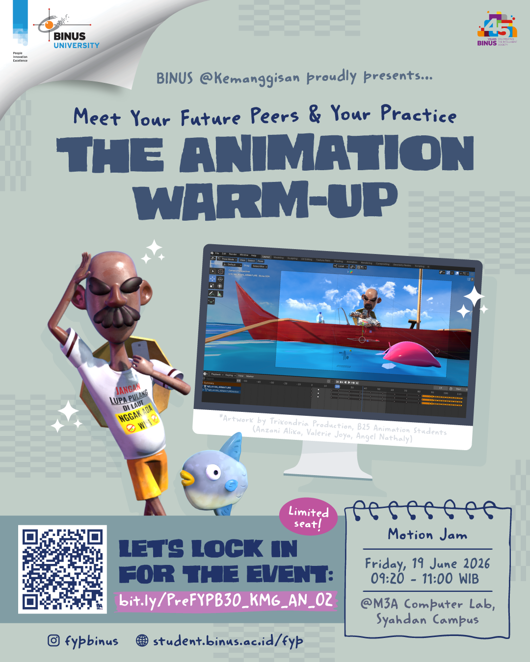 Motion Jam PreFYP Event #2 for Binusian30 Binus Kemanggisan: Motion Jam – BINUS ...